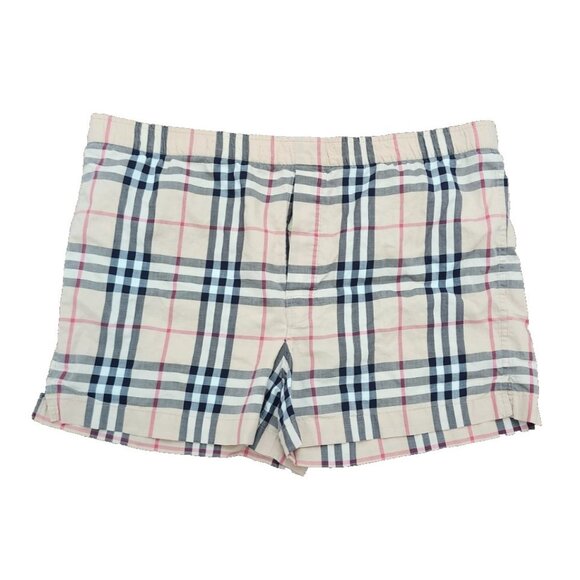 Burberry Body Men’s Boxer Shorts M Vintage Check Beige Plaid Logo - Picture 1 of 6